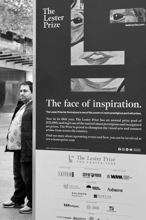 A random street portrait of a man by street photographer Peter Pickering